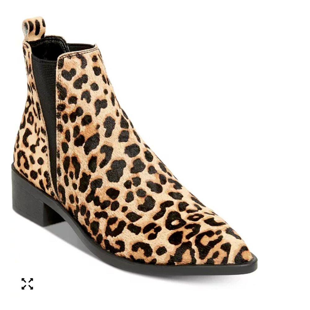 Steve Madden Women's Jerry Leopard Booties Size 7.5